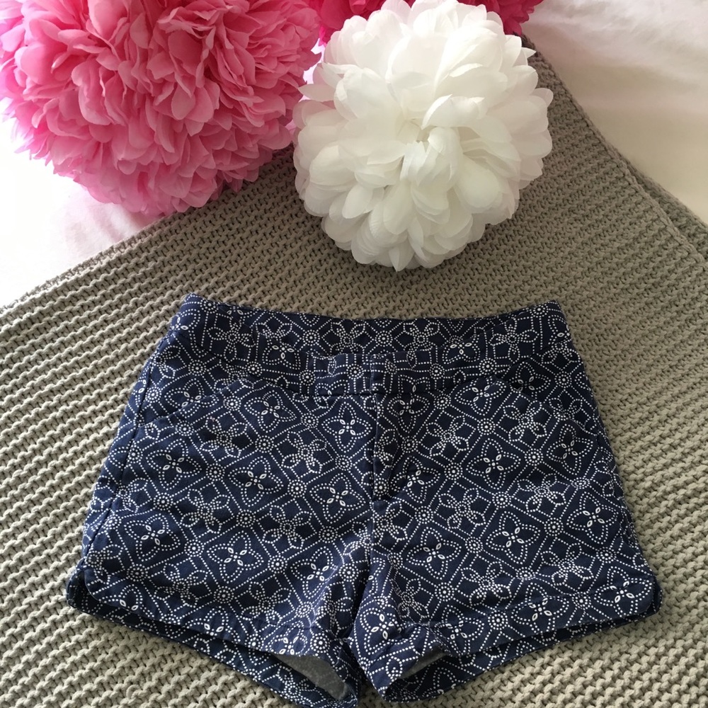 Cherokee Navy Blue Patterned Shorts